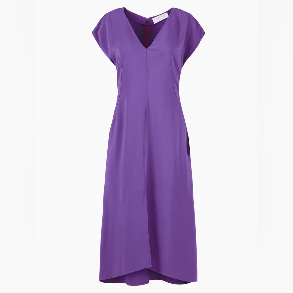 Equipment Women's Livia Cap-Sleeve Midi Dress Tillandsia Purple 8